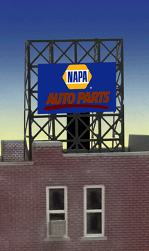 NZ scale NAPA billboard