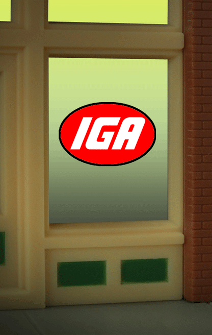 8915 IGA Window Sign by Miller Signs