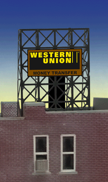 NZ scale Western Union Billboard