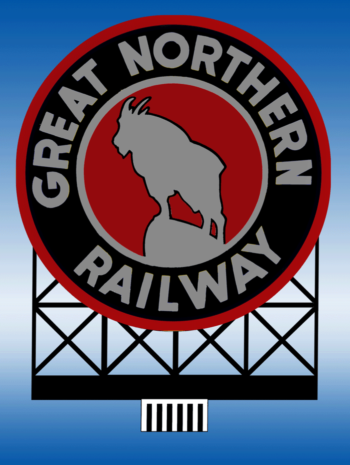 88-3201 Great Northern Railroad (Large) by Miller Signs