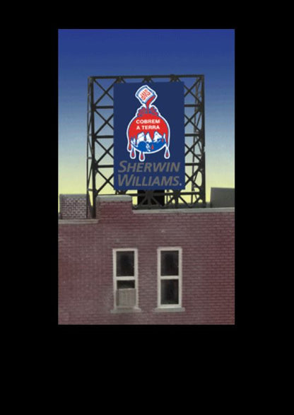 33-8935 N & Z scale Sherwin Williams billboard