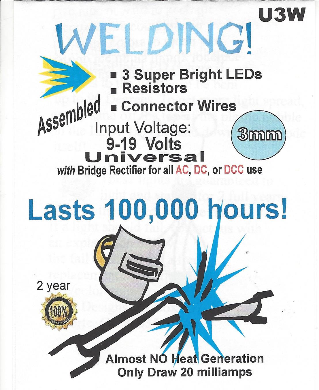 Welding Led Engine U3W Simulated Model LED Welding Kit – Lights4Models