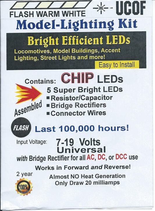 UC0F Flashing SMD Chip, Color=Warm White