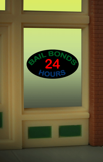 Bail bonds Model Animated Lighted Sign