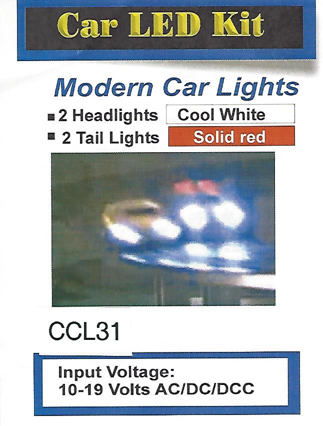 modern die cast head lights and tail lights