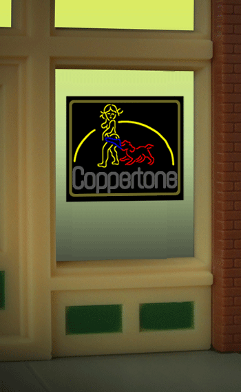 8830 Model Coppertone Animated Lighted Window Sign by Miller Signs-0