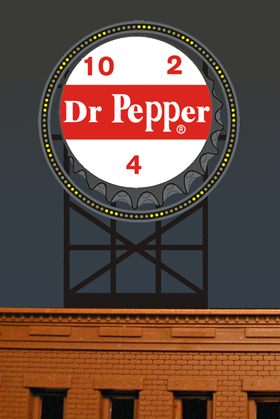 Large Model Dr Pepper Animated Lighted Billboard