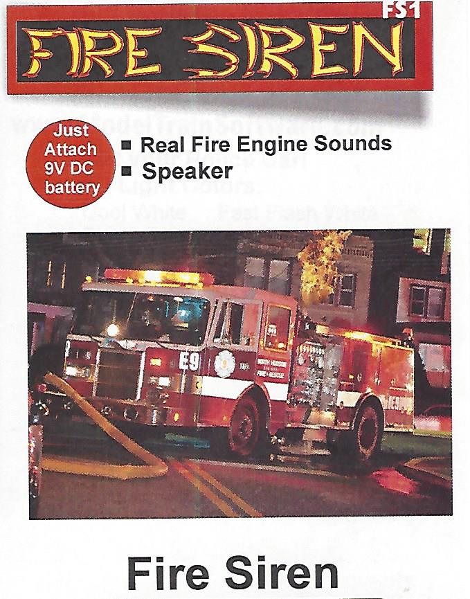 Ffire truck siren for models