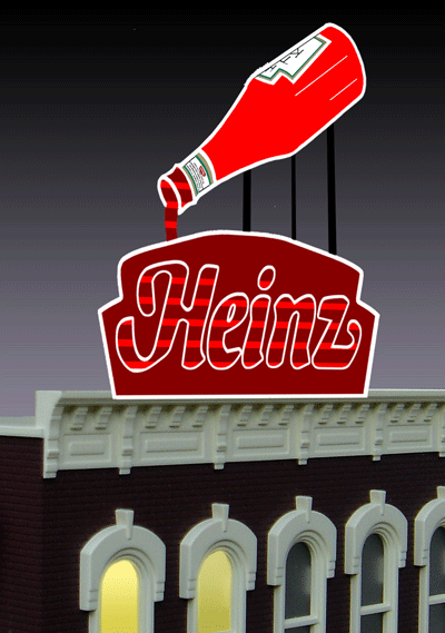 Small Model Heinz Animated Lighted Sign