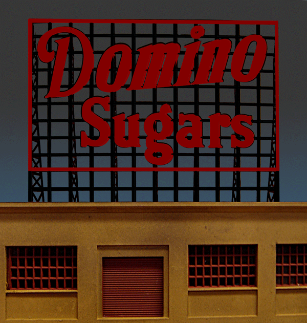 Large Model Domino Sugar Animated Lighted Billboard