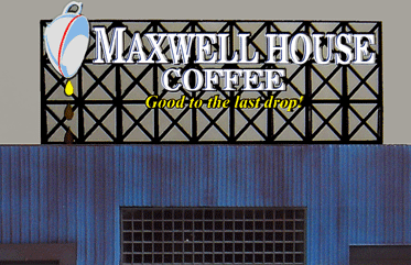 Model Maxwell House Coffee Animated Lighted Billboard Sign