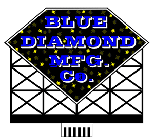 Model Blue Diamond Animated & Lighted Sign
