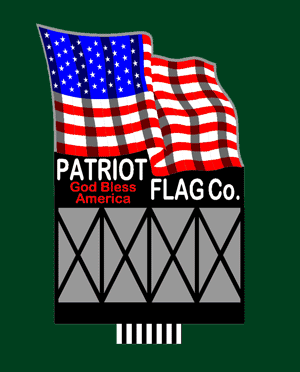 Large Model Patriot Flag Co.Animayed Lighted Sign