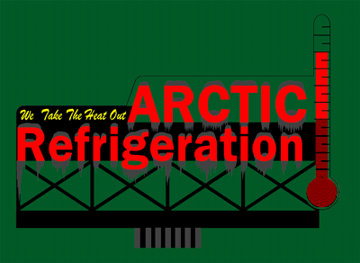 Small Model Arctic Refrigeration Animated & Lighted Billboard