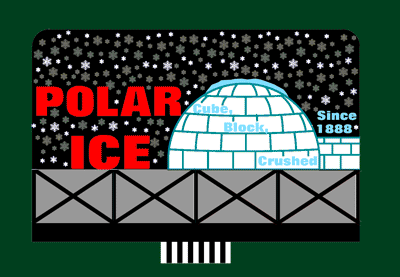 Large Model Polar Ice Animated & Lighted Billboard