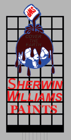 Large Model Sherwin Williams Animated & Lighted Billboard