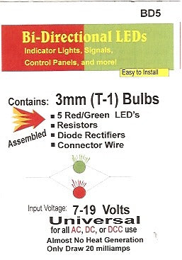 Bright Bi-Directional Red/Green LED