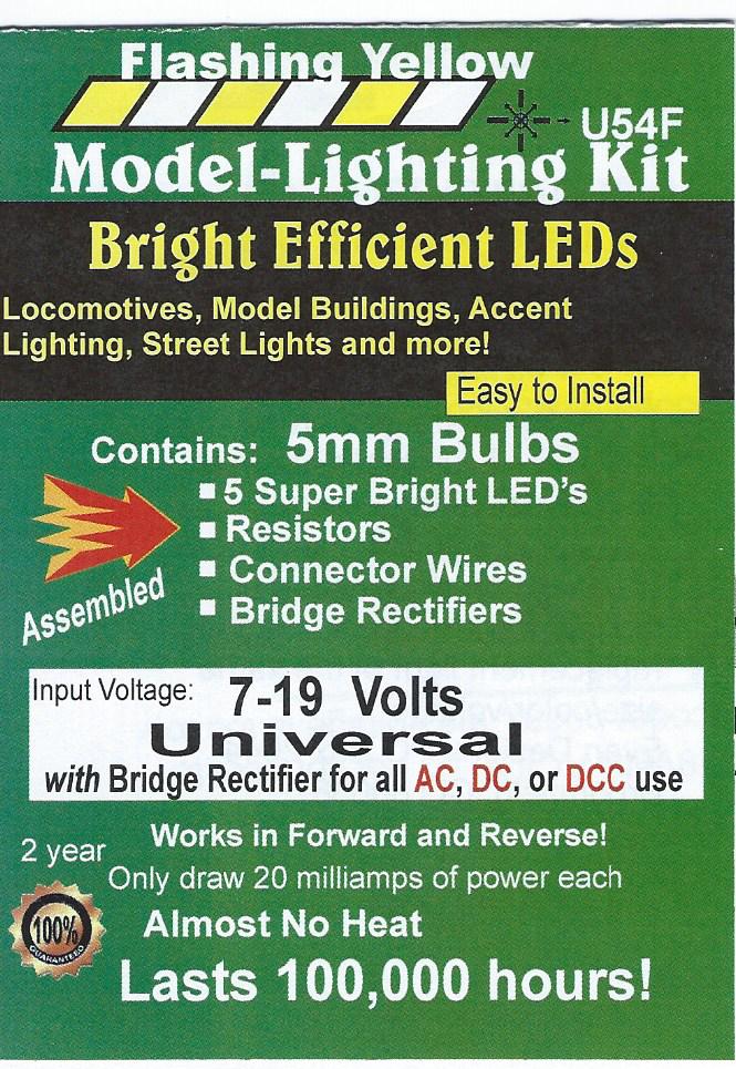 Led Flash Yellow U54F 5mm Bright Flashing Yellow LED – Lights4Models