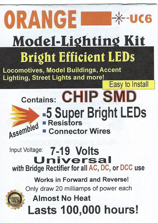 Bright Orange UC6 SMD Chip LED