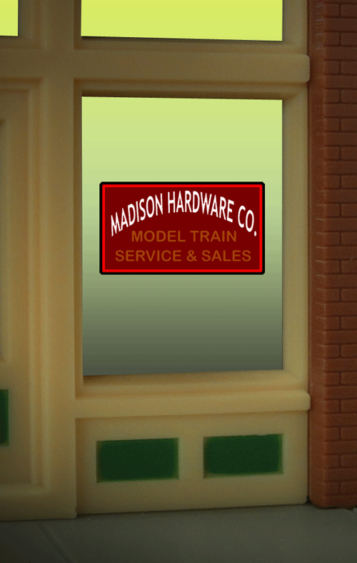 Madison Hardware Window Sign