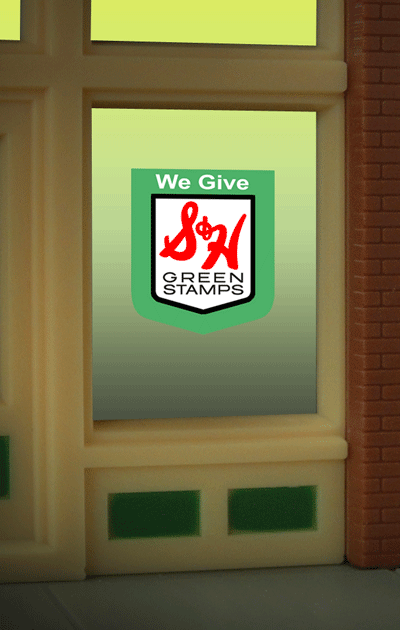 S&H Green Stamps Window Sign