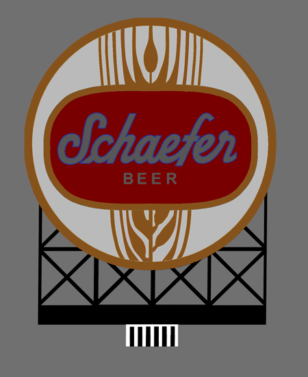 Large Schaefer Beer Neon Sign