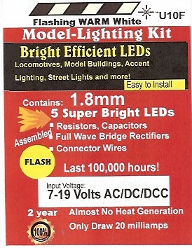 Bright flashing Warm White LED 1.8 mm