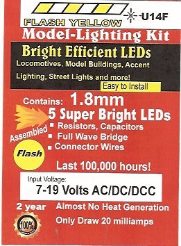Small Bright Yellow Flashing LED