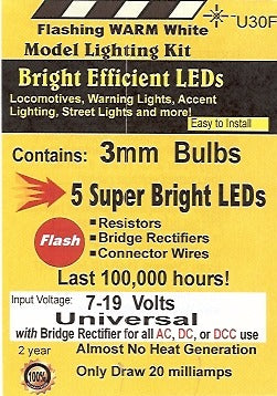 Bright Flashing Warm White LED