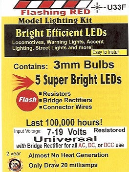 Bright Flashing Red LED