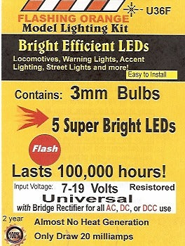 Bright Flashing Orange LED