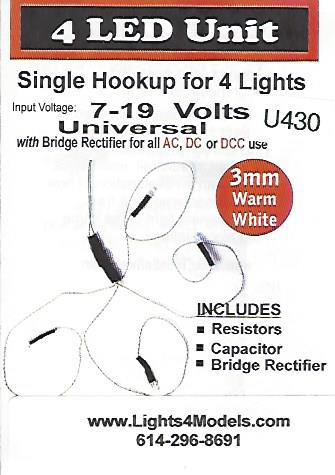 4 LED Unit – Lights4Models