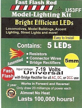 Bright Fast Flashing Red LED