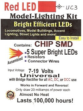 Bright RED UC3 SMD LED
