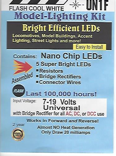 UN1F Flashing Nano Chip, Cool White Pkg=5 by Evan Designs-0