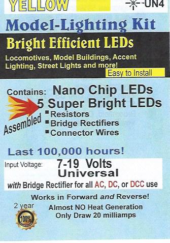 UN4 Bright Yellow Nano chip Pkg=5 by Evan Designs-0