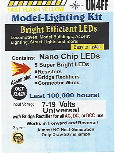 UN4FF Fast Flashing Nano Yellow Chip, Pkg=5 by Evan Designs-0