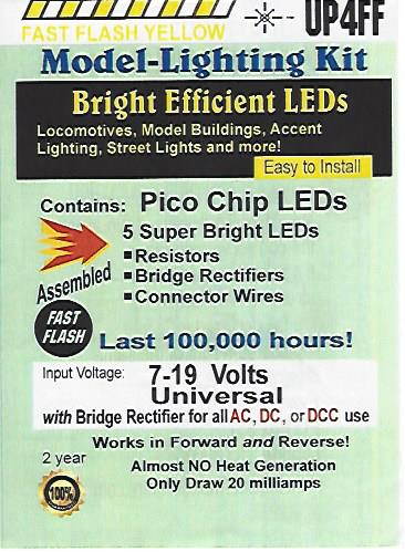 UP4FF Fast Flashing Yellow Pico LED chip by Evan Designs-0