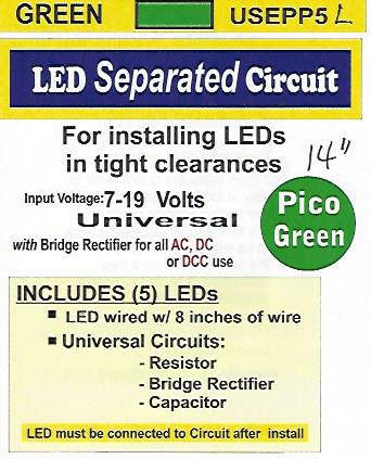 USEPP5FL Flashing Separated Pico Green Circuit by Evan Designs-0