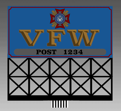 Large VFW sign